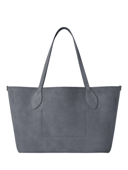 Mulberry Small Suede Tree Tote Bag, Foggy Grey - view 2, Foggy Grey