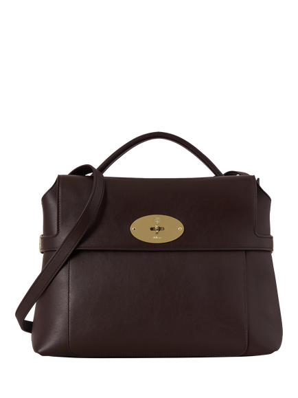 Mulberry Stevie Top Handle Crossbody Bag, Ebony, Ebony