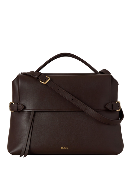 Mulberry Stevie Top Handle Crossbody Bag, Ebony - view 2, Ebony