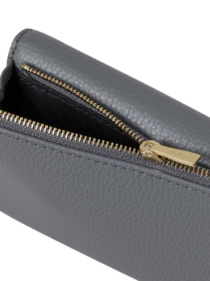 Mulberry Darley Folded Multi-Card Wallet, Foggy Grey - view 2, Foggy Grey