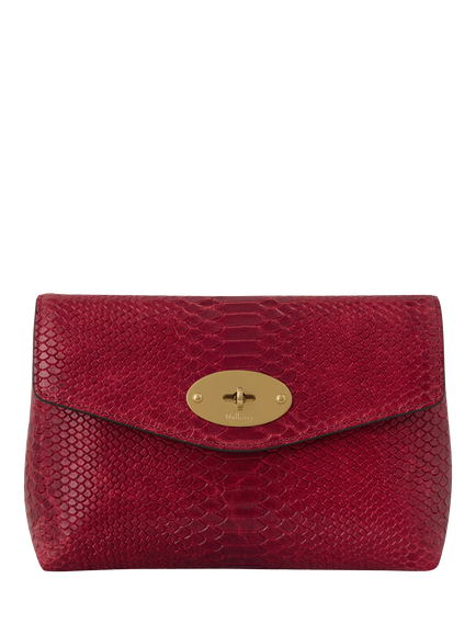 Mulberry Darley Cosmetic Pouch, Apple Red, Apple Red