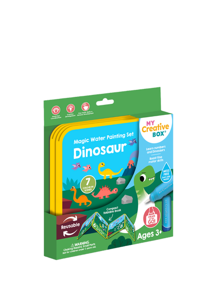 My Creative Box Dinosaur Magic Water Painting Set, Multi
