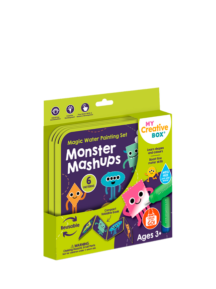 My Creative Box Monster Mashups Magic Water Painting Set, Multi