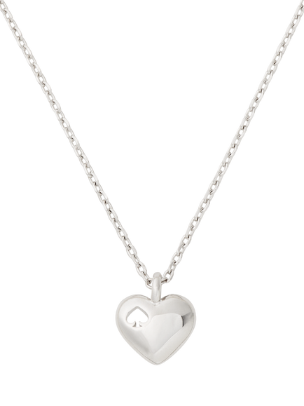 kate spade new york Heart Spade Pendant Necklace, Silver - view 2, Gold