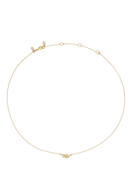 kate spade new york Crystal Leaf Pendant Necklace with Gift Box, Clear/Gold, Clear/Gold