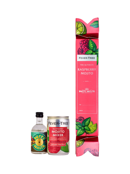 Fever-Tree The Ultimate Raspberry Mojito Christmas Cracker, 20cl, Multi