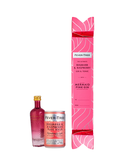 Fever-Tree The Ultimate Rhubarb & Raspberry Gin & Tonic Cracker, 20cl, Multi