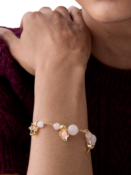 kate spade new york Gilded Garden Charm Bracelet, Blush - view 2, Blush