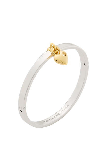 kate spade new york Heart Spade Bangle, Mixed Metal, Mixed Metal
