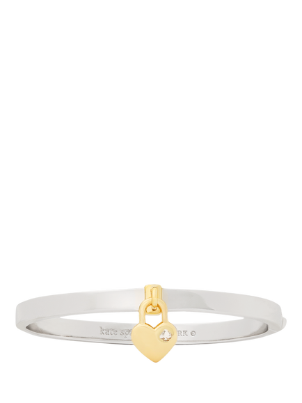 kate spade new york Heart Spade Bangle, Mixed Metal - view 2, Mixed Metal