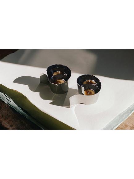 Georg Jensen Fold Stainless Steel Tealight Candle Holders, Set of 2 - view 2, Stainless Steel