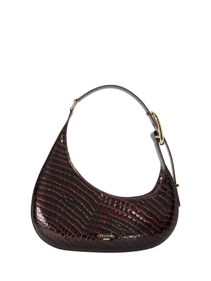 Dune London Disarming Leather Shoulder Bag, Bronze