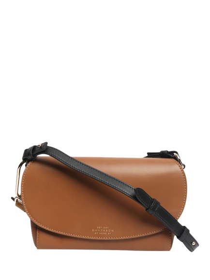 Pre-loved Smythson Equestrian Leather Crossbody Bag, Brown, Brown