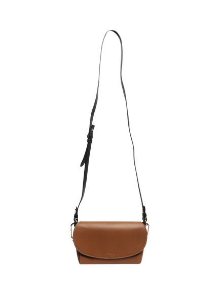 Pre-loved Smythson Equestrian Leather Crossbody Bag, Brown - view 2, Brown