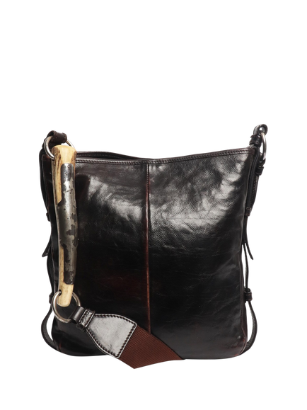 Pre-loved SAINT LAURENT Vintage Mombasa Bag, Brown, Brown