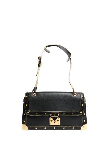 Pre-loved Louis Vuitton 2007 Studded Shoulder Bag, Black, Black