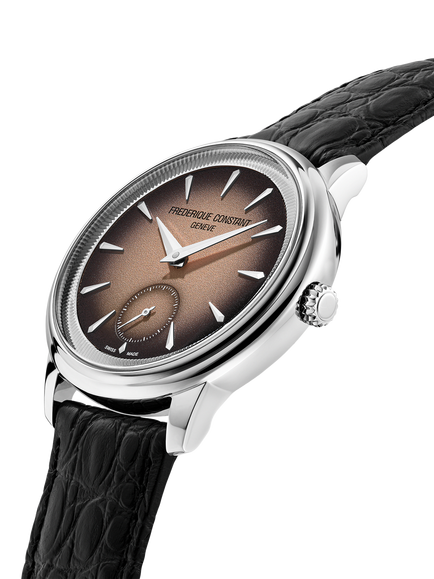 Frederique Constant FC-435BBL3S6 Men's Classics Moneta Handwinding 38mm Leather Strap Watch, Salmon - view 2, Salmon