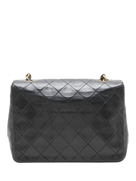 Pre-loved CHANEL Vintage 1991 Mini Lambskin Classic Single Flap Bag, Black - view 2, Black