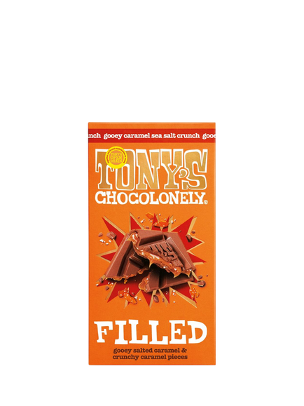 Tony's Chocolonely Caramel Sea Salt Filled Bar, 135g, Multi Multi