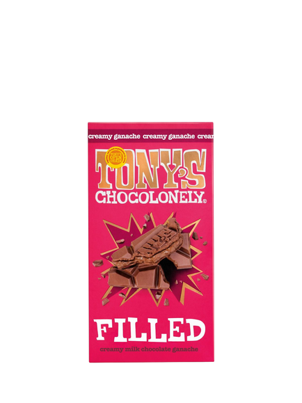 Tony's Chocolonely Milk Chocolate Ganache Filled Bar, 127g, Multi Multi