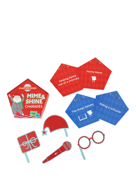 Talking Tables Mime & Shine Charades Game - view 2, Red Multi Red