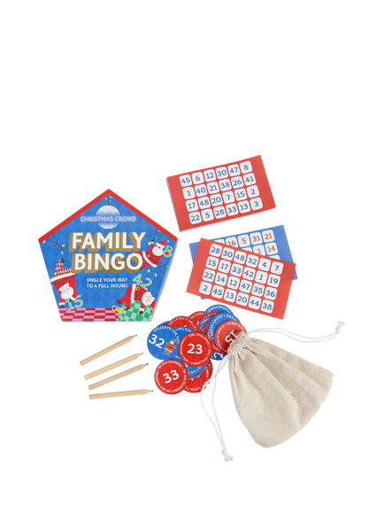 Talking Tables Family Bingo Game - view 2, Blue Multi Blue