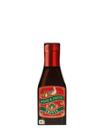 Talking Tables Food & Drink Trivia Game, Red Multi Red