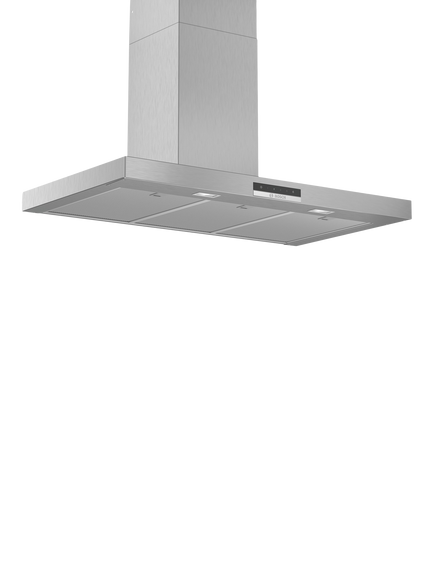 Bosch OUTLET Series 4 DWB96DM50B 90cm Box Chimney Cooker Hood, Like New, Silver, Silver