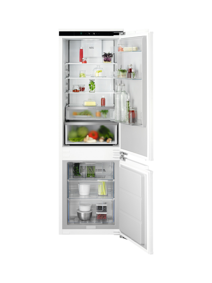 AEG OUTLET OSC7C181DF Integrated 70/30 Fridge Freezer, Like New, White, White