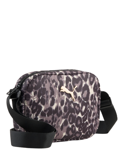 PUMA Pop 1L Cross Body Bag, Black-leopard Aop, Black-leopard Aop