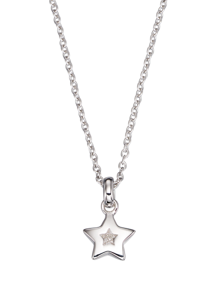 Little Star Kids' Kirsty Pendant, Silver, Silver