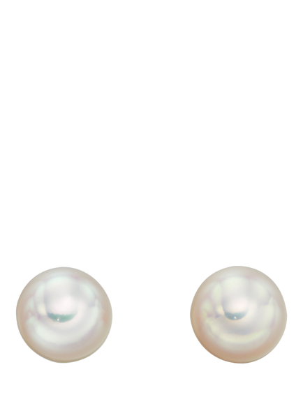 Little Star Kids' Evie Pearl Stud Earrings, Silver, Silver