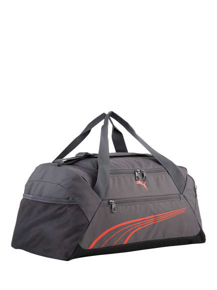 PUMA Fundamental Sports Bag, Black, Small, Moody Gray