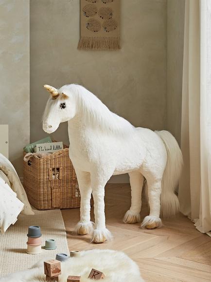 CuddleCo Gold Dust Standing Unicorn - view 2, Gold