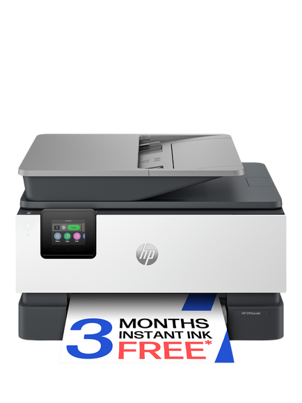 HP OfficeJet Pro 9120 All-in-One Wireless Printer & Fax Machine with Touch Screen, HP Instant Ink Compatible, White, White