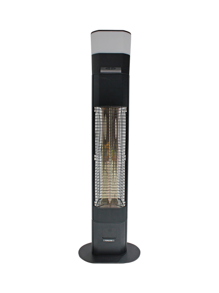KETTLER Kalos Ibiza 1800W Floor Standing Patio Heater with LED Light & Wireless Speaker, Grey Slate