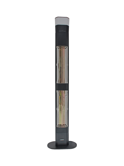KETTLER Kalos Ibiza 3000W Floor Standing Patio Heater with LED Light & Wireless Speaker, Grey Slate