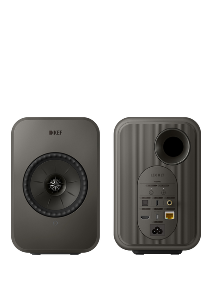 KEF LSX II LT Wireless Wi-Fi Bluetooth Speaker System, Grey - view 2, Grey