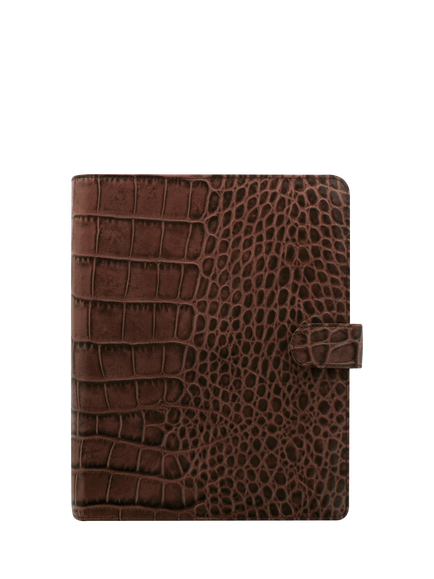 Filofax Classic Croc A5 Organiser, Chestnut, Multi Multi