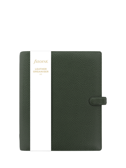 Filofax Finsbury Leather A5 Organiser, Woodland, Multi Multi