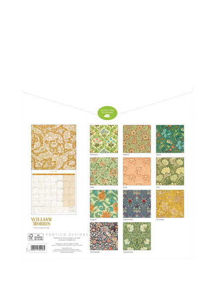 Morris & Co. Botanical Calendar 2027 - view 2, Multi