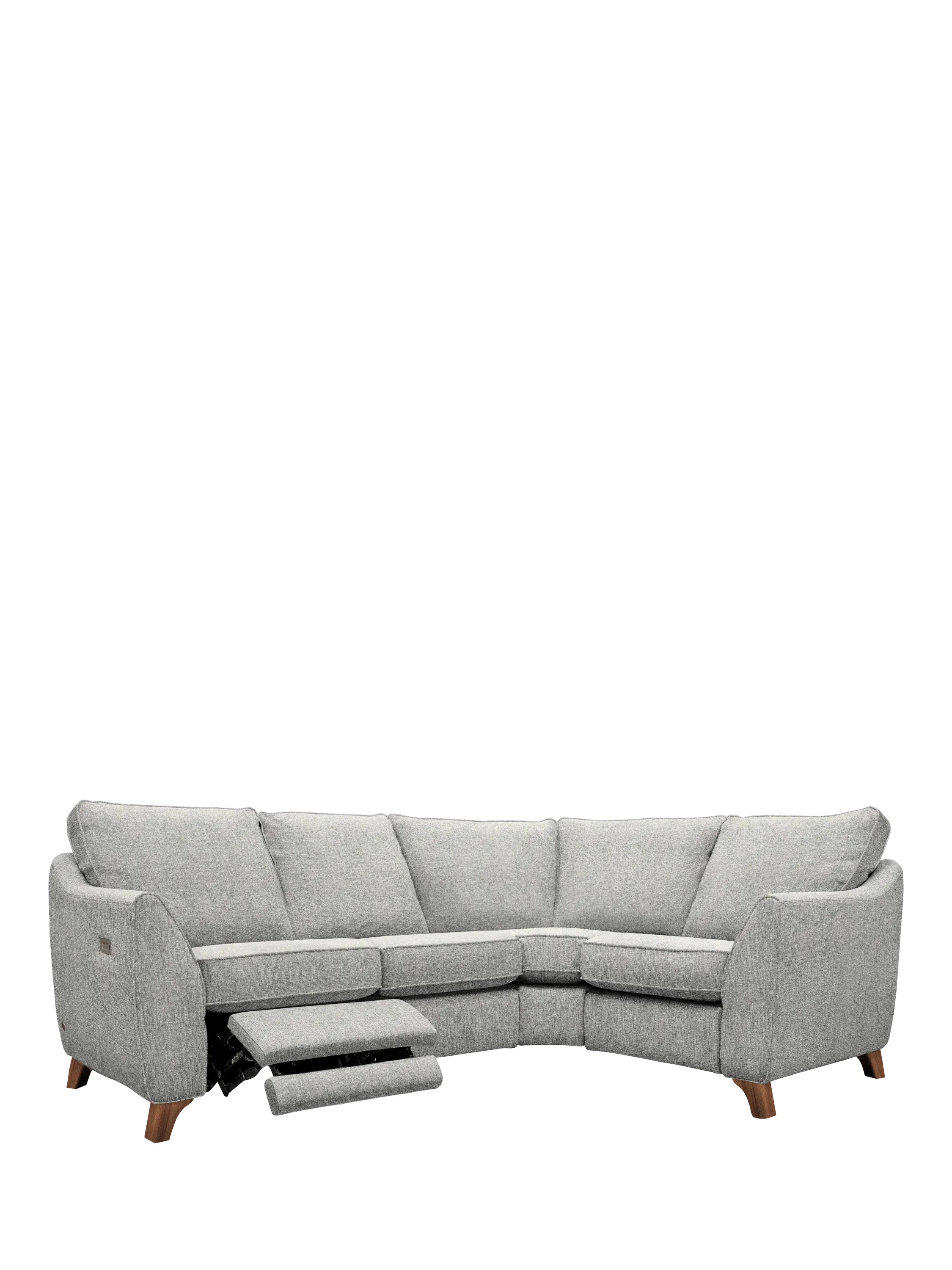 G Plan The Sixty Eight 5+ Seater RHF Corner Sofa with Footrest Mechanism, Sorren Grey