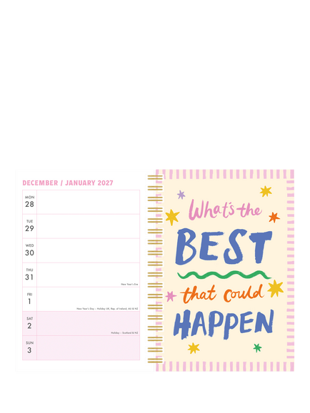 Eleanor Bowmer Affirmations A5 Wiro Diary 2027 - view 2, Multi