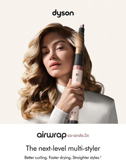 Dyson Airwrap Co-anda2x Curly + Coily Multi Styler and Dryer, Ceramic Pink - view 2, Ceramic Pink