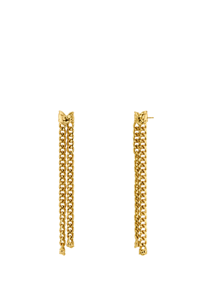 EDBLAD Chain Drop Earrings, Gold, Gold