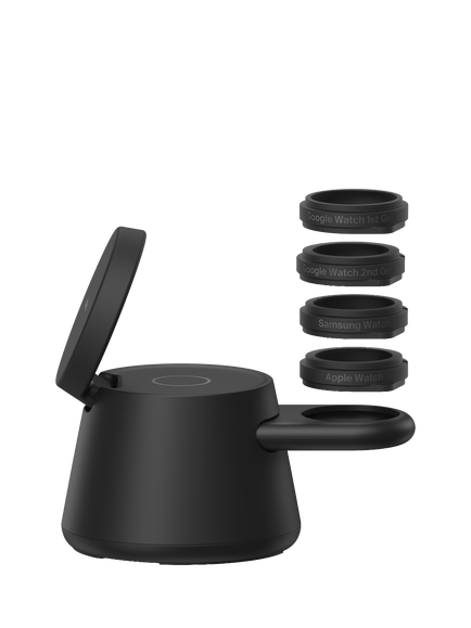 Belkin UltraCharge Modular Charging Dock with Qi2, 25W, Black - view 2, Black