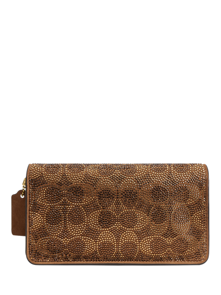 Coach Crystal Signature Tabby 19 Crossbody Evening Bag, Cedar - view 2, Cedar