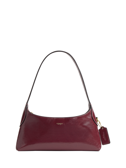 Coach Glazed Brooklyn 26 Hobo Bag, Dark Cherry, Dark Cherry