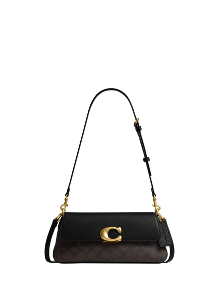 Coach Signature Jet Shoulder Bag, Walnut, Walnut Black