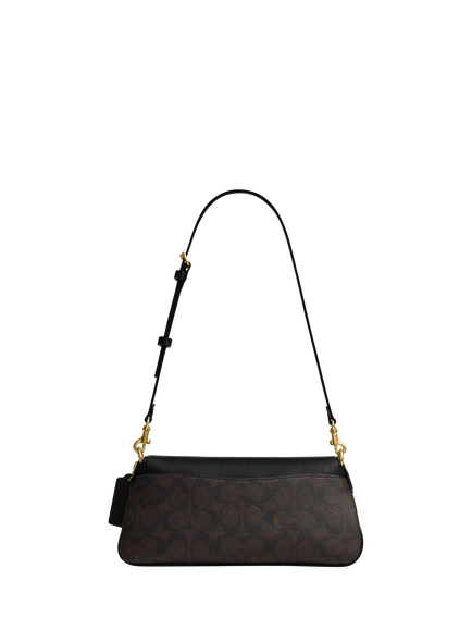 Coach Signature Jet Shoulder Bag, Walnut - view 2, Walnut Black